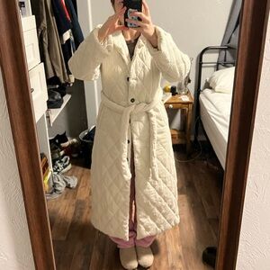 En saison full length quilted coat